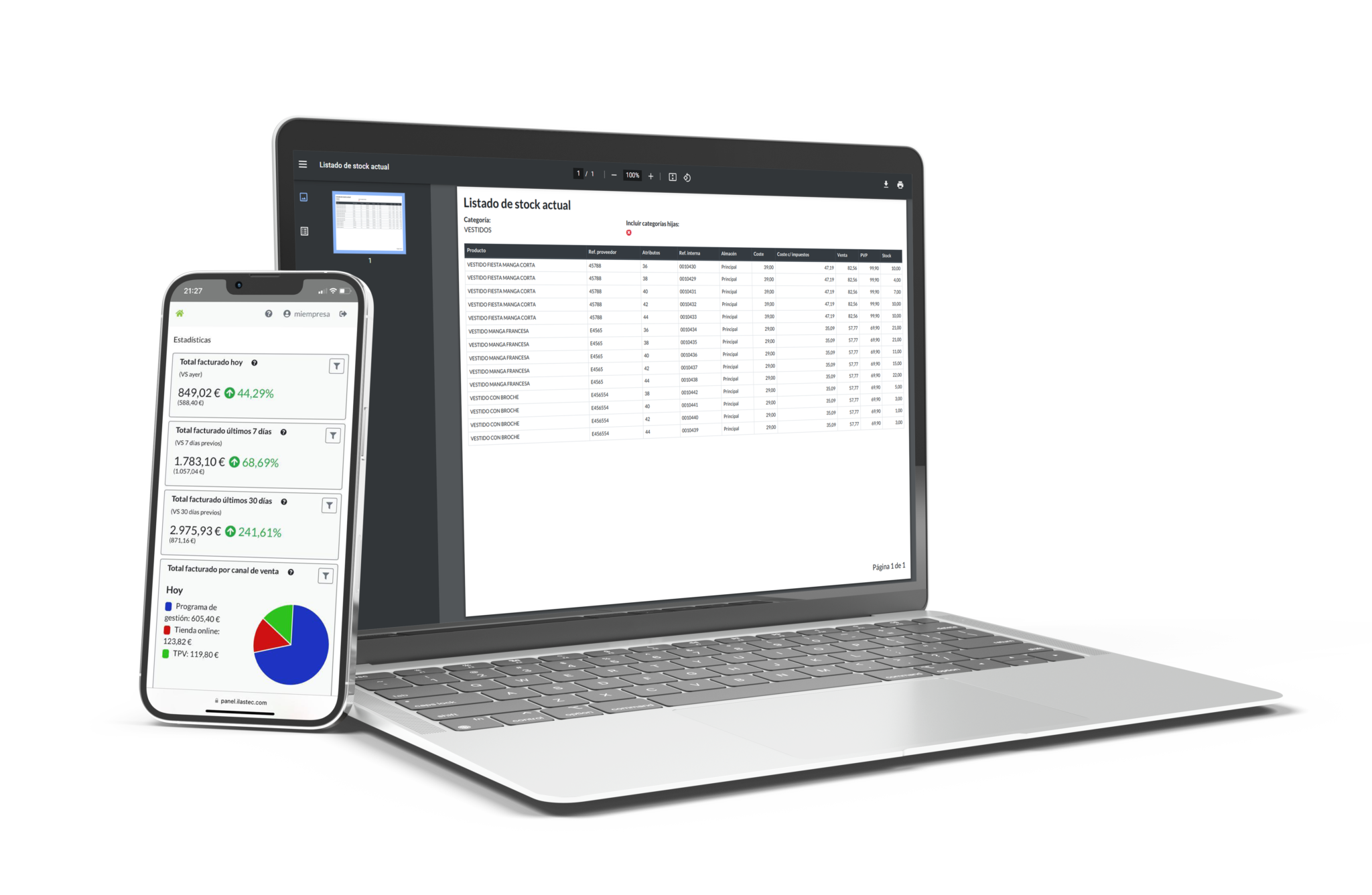 Podrás acceder y gestionar tus datos desde cualquier lugar y dispositivo